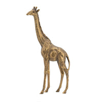 Norie Giraffe Figurine, Textured Sculpture Detail Polyresin Copper 16 Inch - BM350904