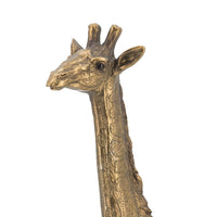 Norie Giraffe Figurine, Textured Sculpture Detail Polyresin Copper 16 Inch - BM350904