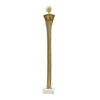 Valeri Large Decorative Human Figurine, Marble Base, Gold Aluminum 32 Inch - BM350906