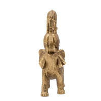 Talia Decorative Stacking Animals, Lifelike Detailed Gold Resin 14 Inch - BM350927