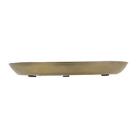 Amber Decorative Plates Set of 2, Hammered Texture Gold Aluminum 14 13 Inch - BM350939