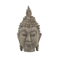 Todd Meditating Buddha Sculpture Set of 2, Detailed Textures, Brown 8 Inch - BM350968