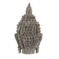 Todd Meditating Buddha Sculpture Set of 2, Detailed Textures, Brown 8 Inch - BM350968