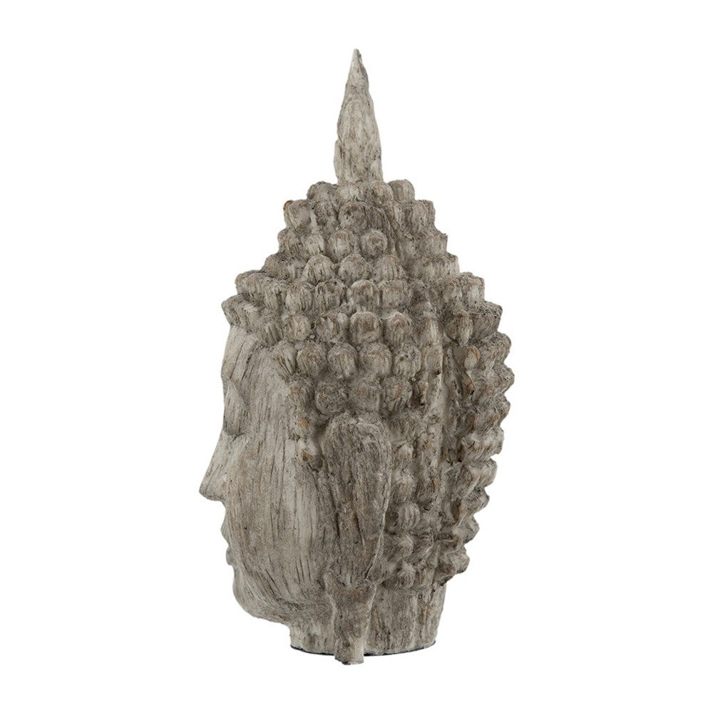 Todd Meditating Buddha Sculpture Set of 2, Detailed Textures, Brown 8 Inch - BM350968
