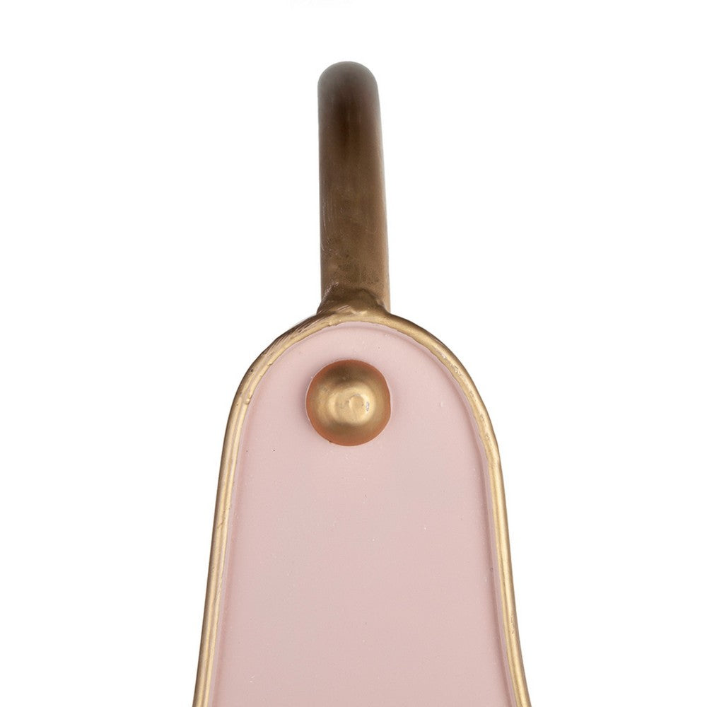 Limu Storage Basket Set of 2, Gold Handles, Light Pink Merry Christmas  - BM350986