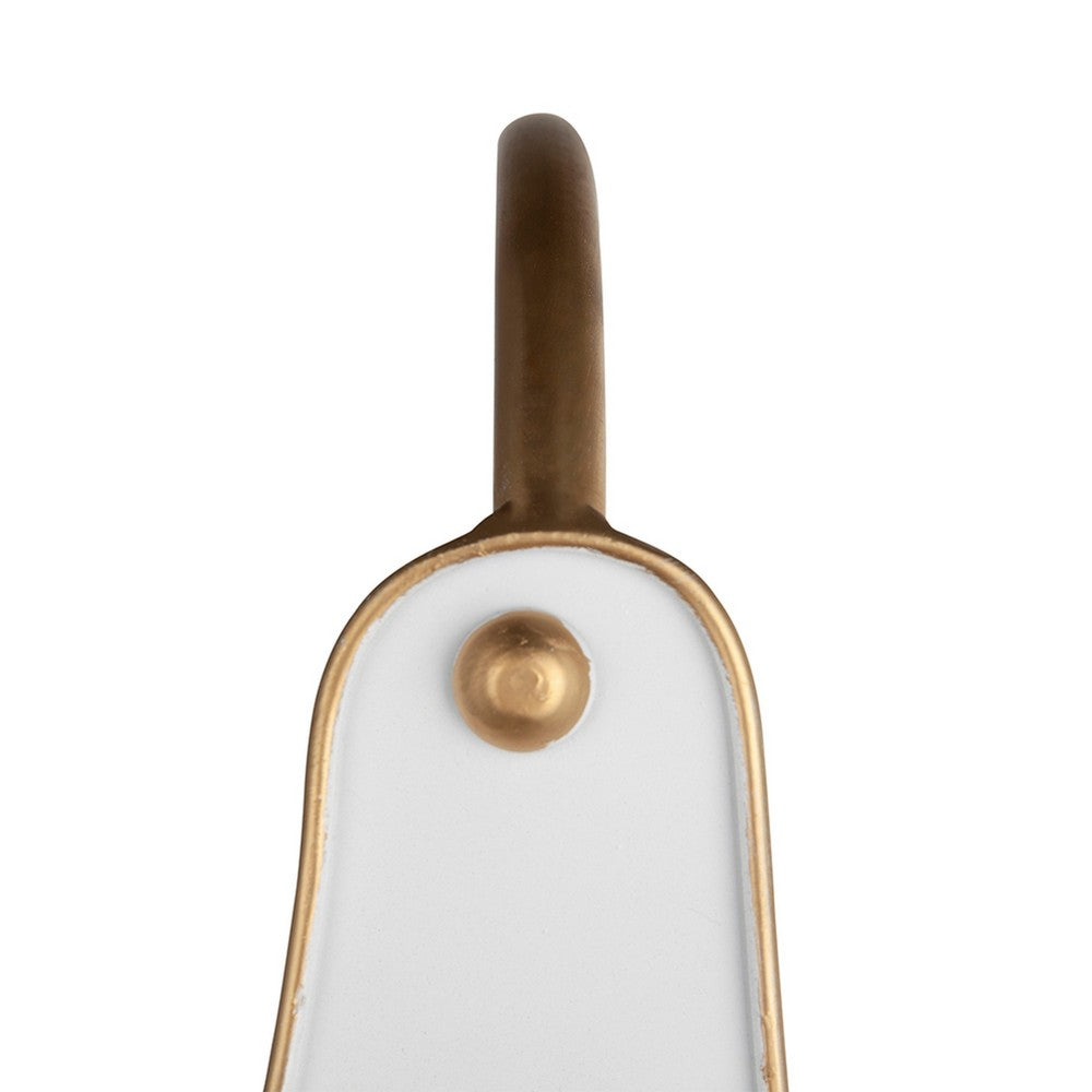 Limu Storage Basket Set of 2, Gold Handles, White Merry Christmas - BM350987