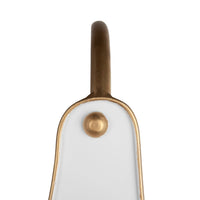 Limu Storage Basket Set of 2, Gold Handles, White Merry Christmas - BM350987