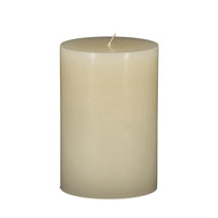 Jomi Unscented Soy Wax Pillar Candles Set of 2, Classic Ivory Finish - BM350990