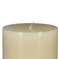 Jomi Unscented Soy Wax Pillar Candles Set of 2, Classic Ivory Finish - BM350990