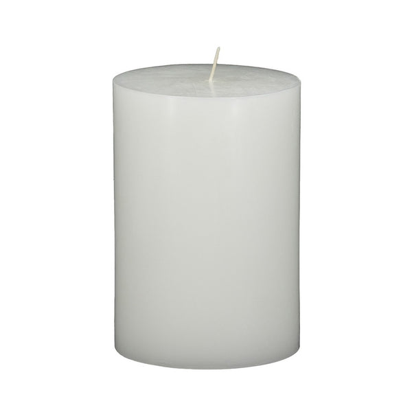 Jomi Unscented Soy Wax Pillar Candles Set of 2, Classic White Finish - BM350991