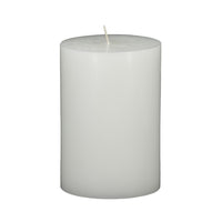 Jomi Unscented Soy Wax Pillar Candles Set of 2, Classic White Finish - BM350991