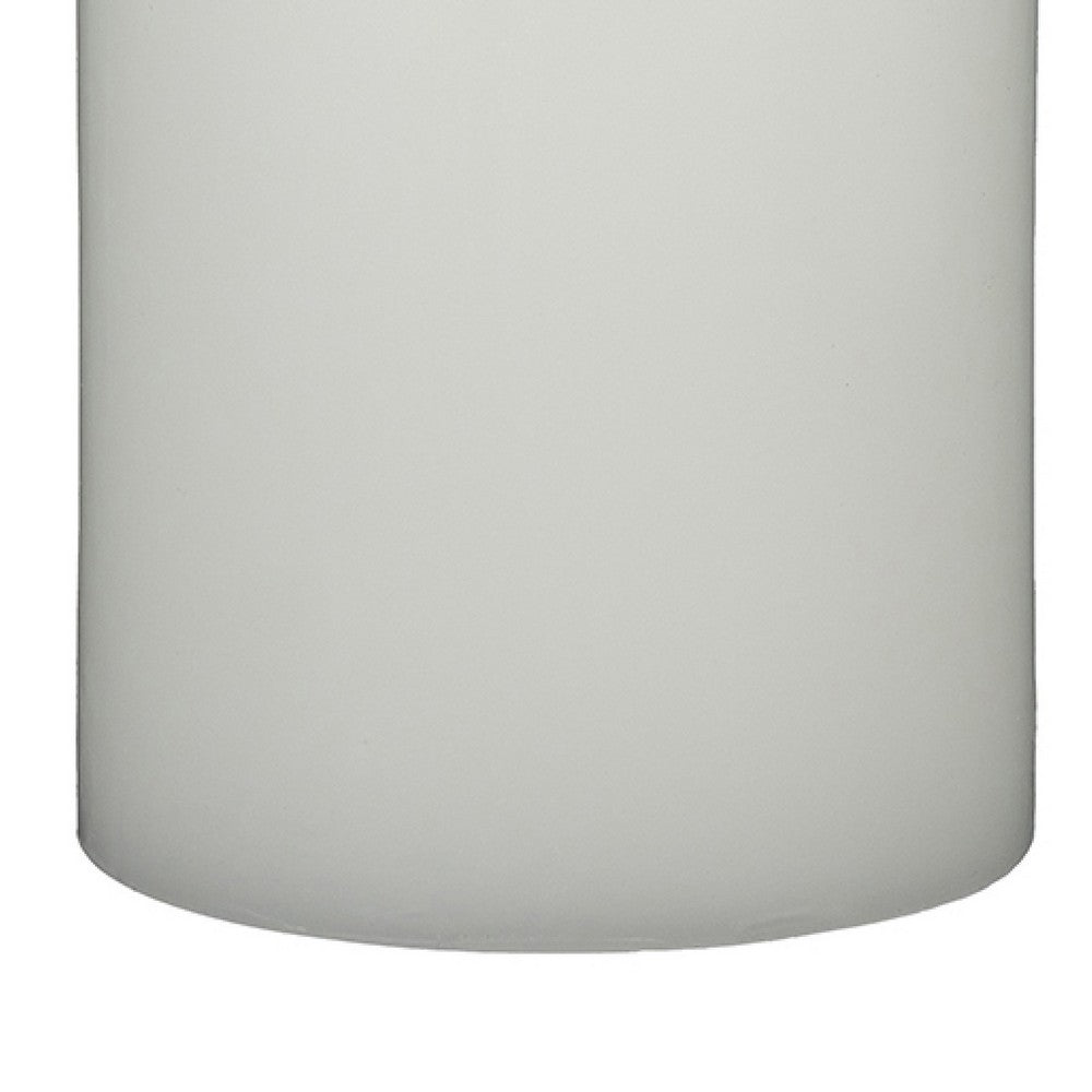 Jomi Unscented Soy Wax Pillar Candles Set of 2, Classic White Finish - BM350991