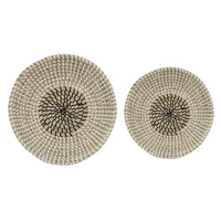 Jea Nesting Storage Bowls Set of 2, Natural Brown Seagrass Cord Woven - BM350996