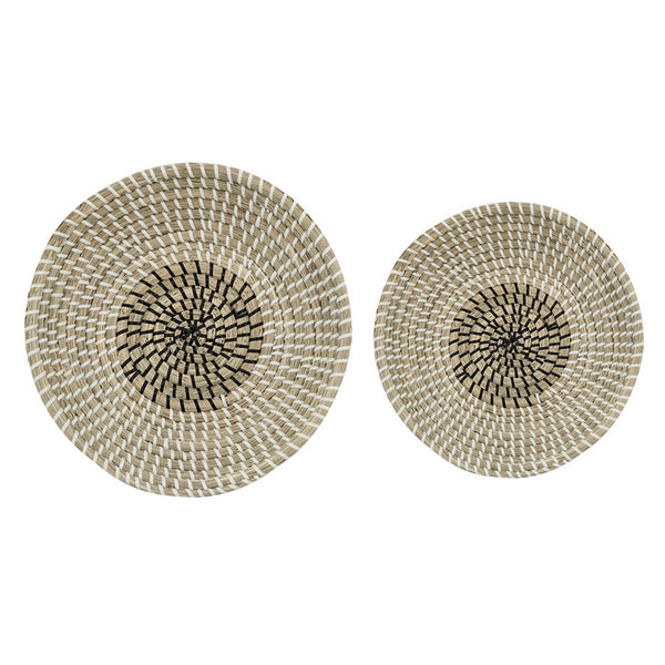 Jea Nesting Storage Bowls Set of 2, Natural Brown Seagrass Cord Woven - BM350996