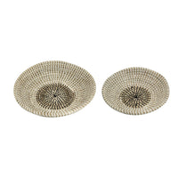 Jea Nesting Storage Bowls Set of 2, Natural Brown Seagrass Cord Woven - BM350996