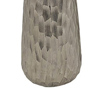 Decorative Vase Set of 2, Handcrafted Design, Textured Silver 23 20 Inch - BM351004