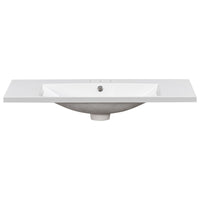 Suzy Sink Top with Basin, Faucet Holes for Vanity Counter, White 36 Inch - BM351249