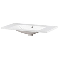 Suzy Sink Top with Basin, Faucet Holes for Vanity Counter, White 36 Inch - BM351249