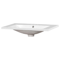 June Resin Vanity Top with Integrated Basin and Faucet Holes, White 30 Inch - BM351264