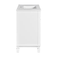 Gwen Bathroom Vanity with Ceramic Sink, 2 Drawer 2 Cabinet, White, 36 Inch - BM351285