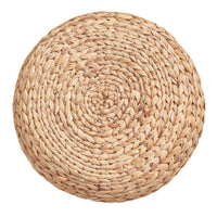 Leri Tatami Floor Cushion, Arrow Weave Light Brown Hyacinth, 16 Inch - BM351303