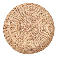 Leri Tatami Floor Cushion, Arrow Weave Light Brown Hyacinth, 16 Inch - BM351303