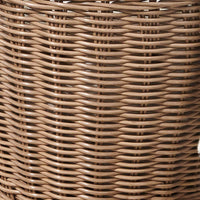 Lom Storage Basket with Handles, Walnut Brown Wicker Woven Hamper, 16 Inch - BM351306