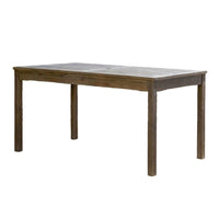 Ceri 6 Seater Outdoor Dining Table w Umbrella Hole, Graywash 59 Inch Top - BM351320