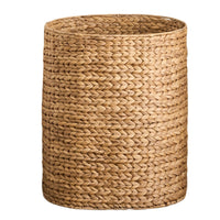 Jom Laundry Hamper, Arrow Weave Light Brown Hyacinth Basket, 22 Inch Oval - BM351324