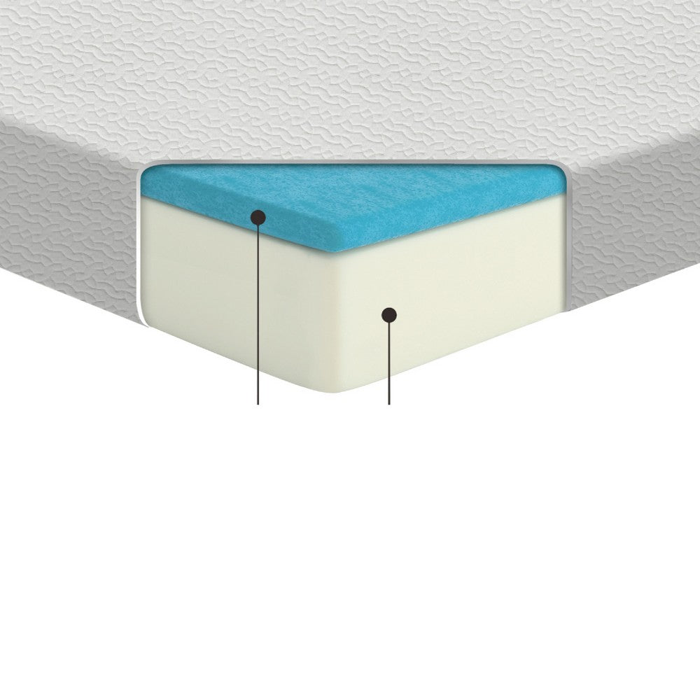 Mae Twin Size Mattress, Cool Gel Memory Foam, Tencel Cover, 6 Inch Firm - BM351359