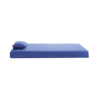 Fia Twin Mattress with 1 Pillow, Charcoal Gel Firm Memory Foam, Blue 7 Inch - BM351369