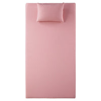 Fia Twin Mattress with 1 Pillow, Charcoal Gel Firm Memory Foam, Pink 7 Inch - BM351370
