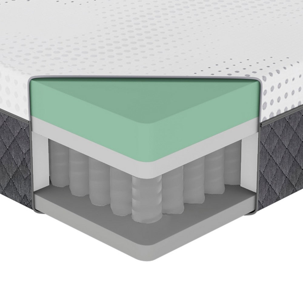 Mea Twin Mattress, Cooling Gel Green Tea Memory Foam, 12 Inch Firm - BM351373