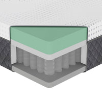Mea Twin Mattress, Cooling Gel Green Tea Memory Foam, 12 Inch Firm - BM351373