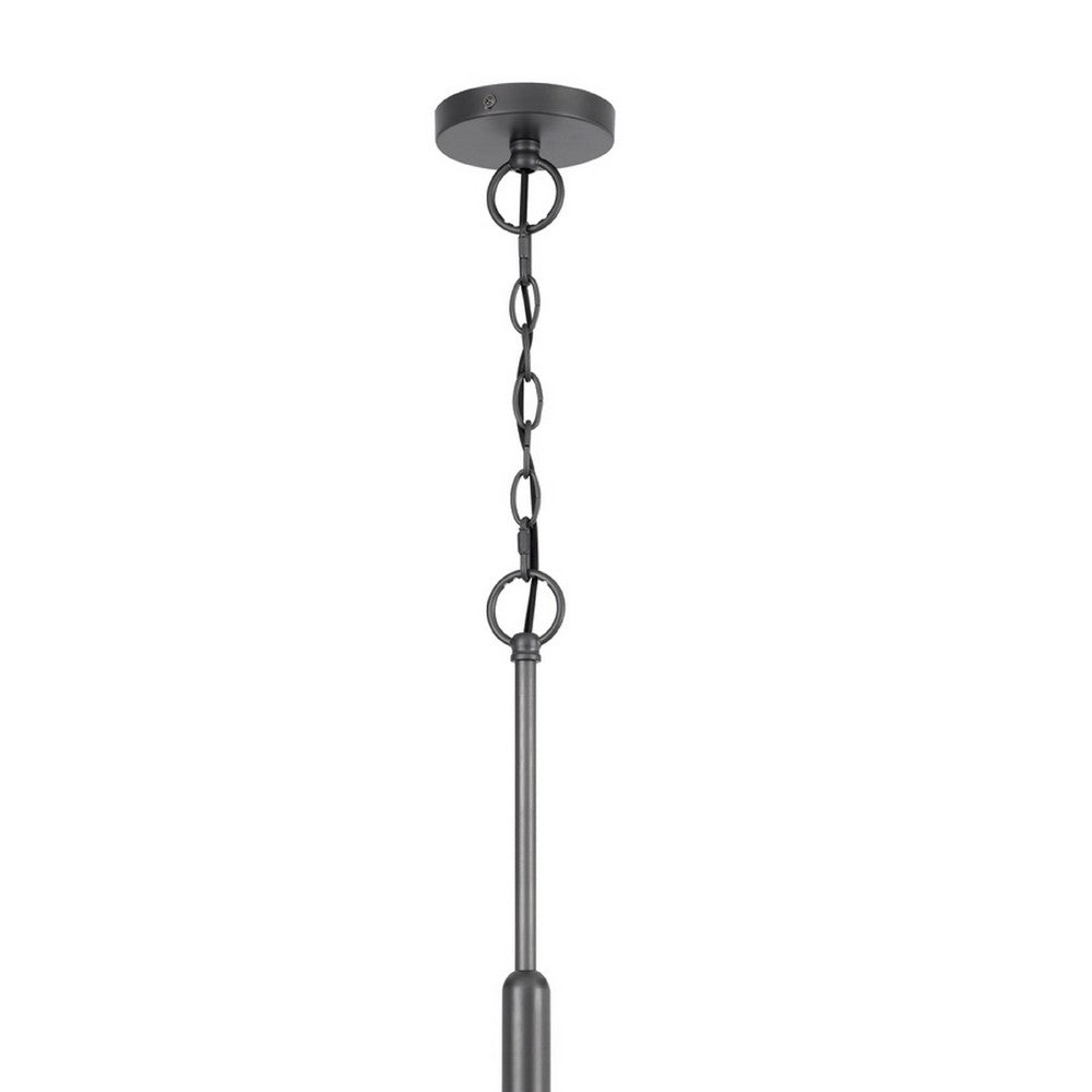 6-Light Candelabra Chandelier, 31 Inch Antique Brass and Dark Bronze - BM351668