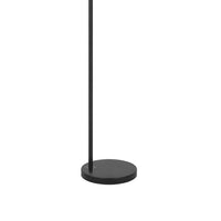 Tiffany Glass Floor Lamp with Adjustable Head, 58 Inch Black, Natural Tones - BM351676