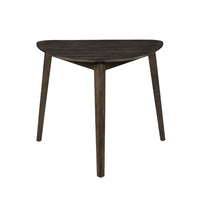 Roxy Corner Dining Table, 35 Inch Triangular Shape, Walnut Brown Wood - BM351744
