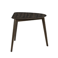 Roxy Corner Dining Table, 35 Inch Triangular Shape, Walnut Brown Wood - BM351744