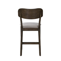 Roxy Counter Height Chair Set of 2, Open Back, Foam Fill Cream Polyester - BM351745
