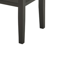 Risa Dining Table with Storage Shelf, 60 Inch Faux Marble Top, Espresso Wood - BM351748