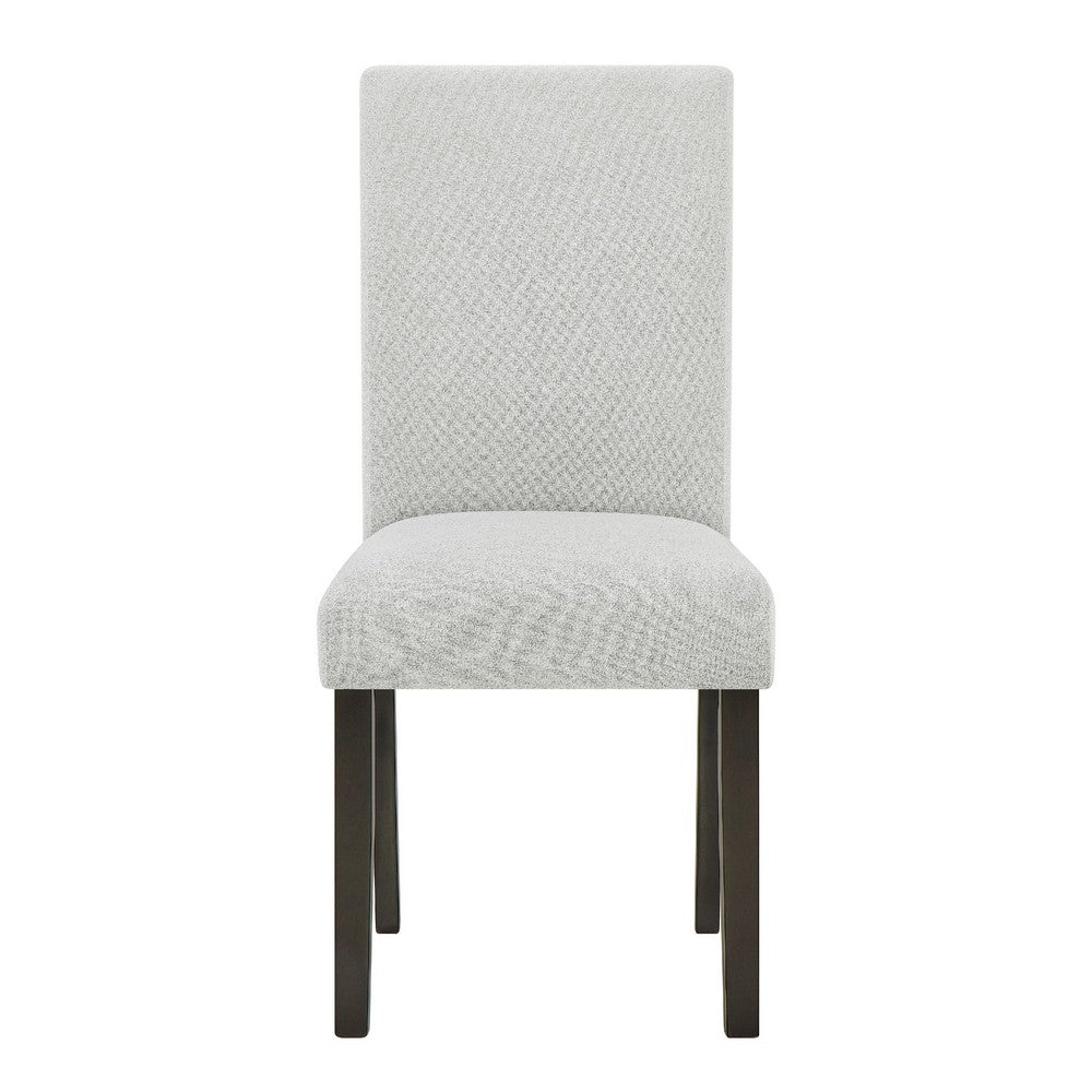 Risa Dining Side Chair Set of 2, Memory Foam Fill Polyester, Brown and Gray - BM351750