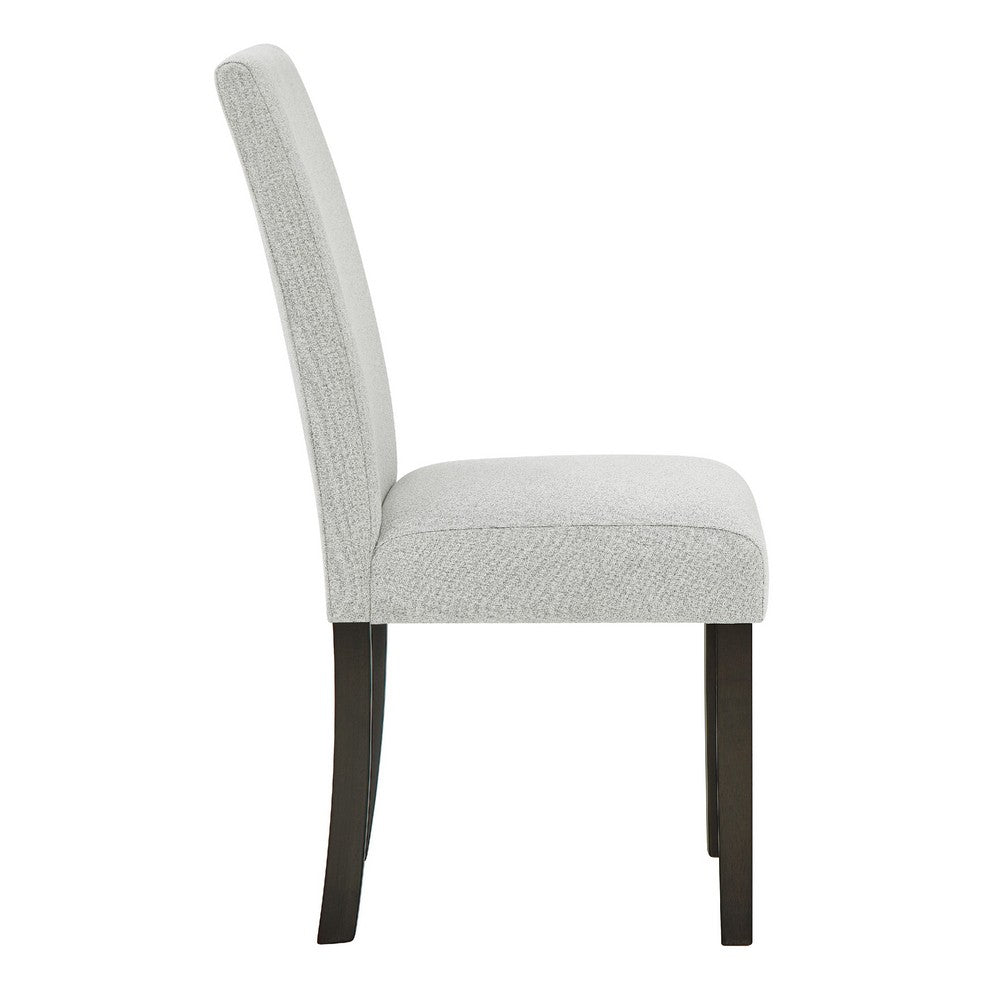 Risa Dining Side Chair Set of 2, Memory Foam Fill Polyester, Brown and Gray - BM351750