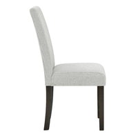 Risa Dining Side Chair Set of 2, Memory Foam Fill Polyester, Brown and Gray - BM351750