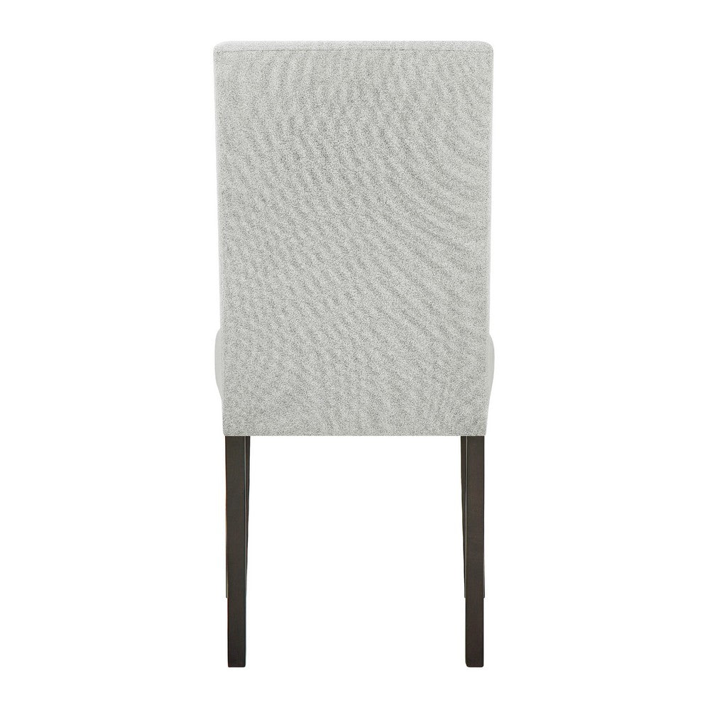Risa Dining Side Chair Set of 2, Memory Foam Fill Polyester, Brown and Gray - BM351750