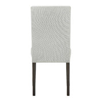 Risa Dining Side Chair Set of 2, Memory Foam Fill Polyester, Brown and Gray - BM351750
