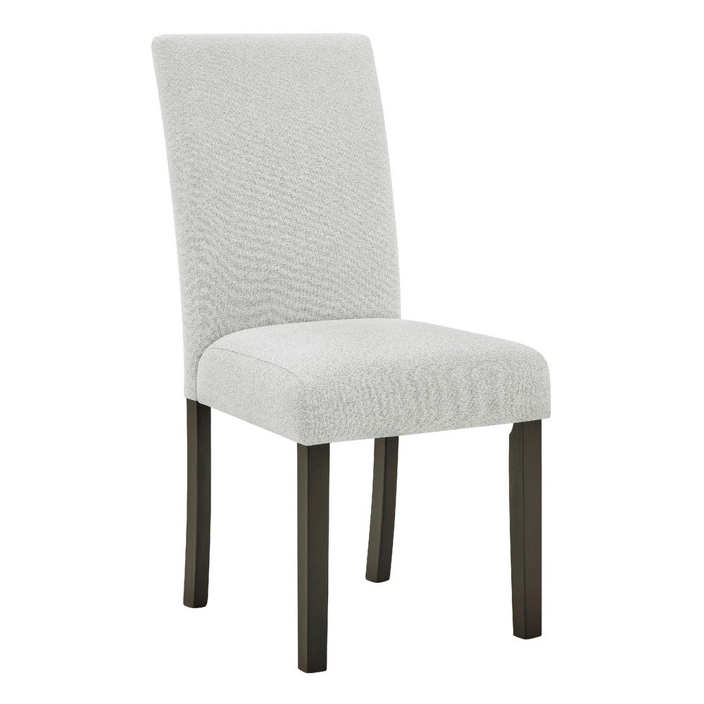 Risa Dining Side Chair Set of 2, Memory Foam Fill Polyester, Brown and Gray - BM351750