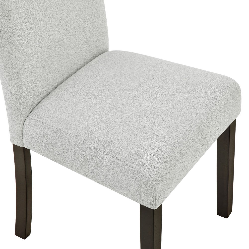 Risa Dining Side Chair Set of 2, Memory Foam Fill Polyester, Brown and Gray - BM351750
