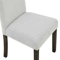 Risa Dining Side Chair Set of 2, Memory Foam Fill Polyester, Brown and Gray - BM351750