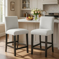 Risa Dining Side Chair Set of 2, Memory Foam Fill Polyester, Brown and Gray - BM351750