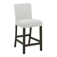 Risa Counter Height Side Chair Set of 2, Stone Gray Polyester Memory Foam - BM351751